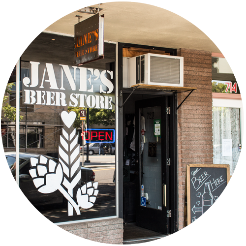 Jane's Beer Storefront
